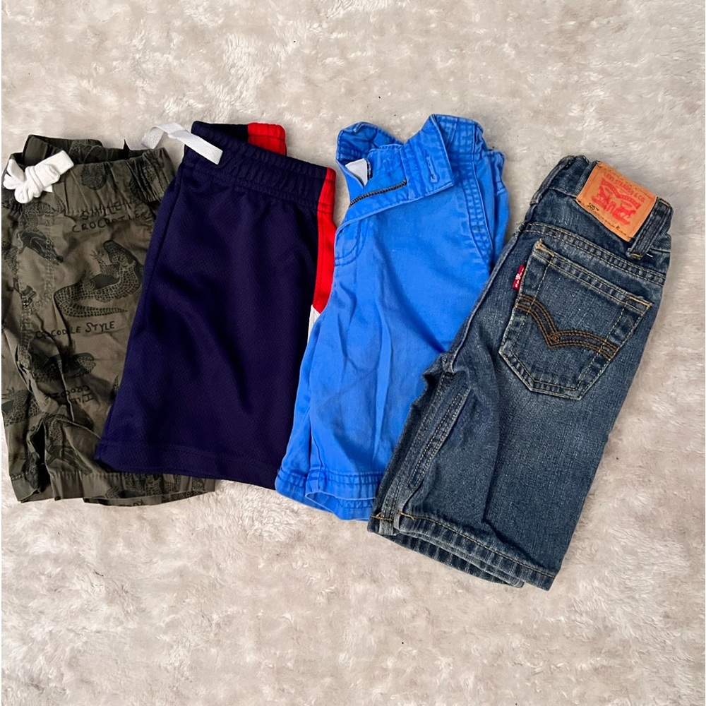 bundle of Boys pants, jean shorts, sweatpants , and jeans